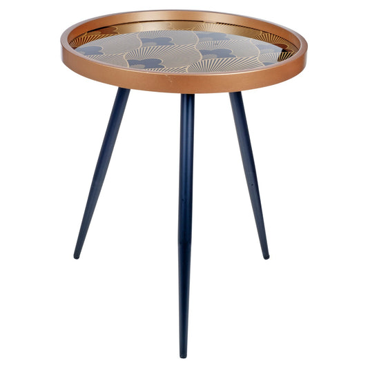 Round Side Coffee Table Set of 2 Metal Home Furniture Living Room Portable Decor
