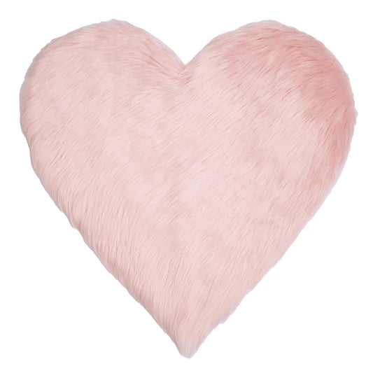 Sienna Heart Shaped Rug Faux Sheepskin Fur Fluffy Fleece Bedroom Home Carpet Mat
