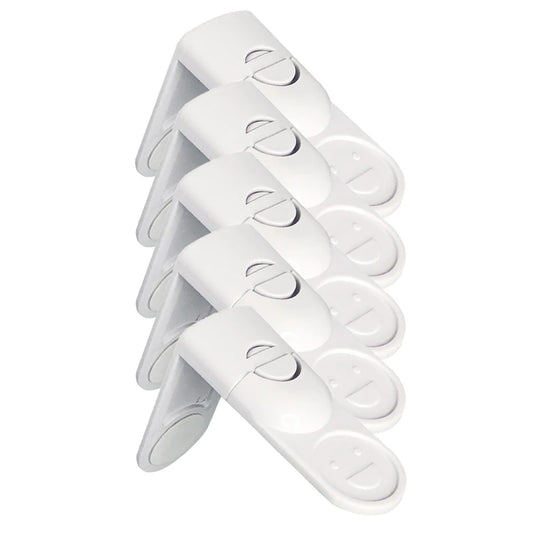 Child Safety Lock for Cabinets Drawers Anti-Pinch Protector White UK