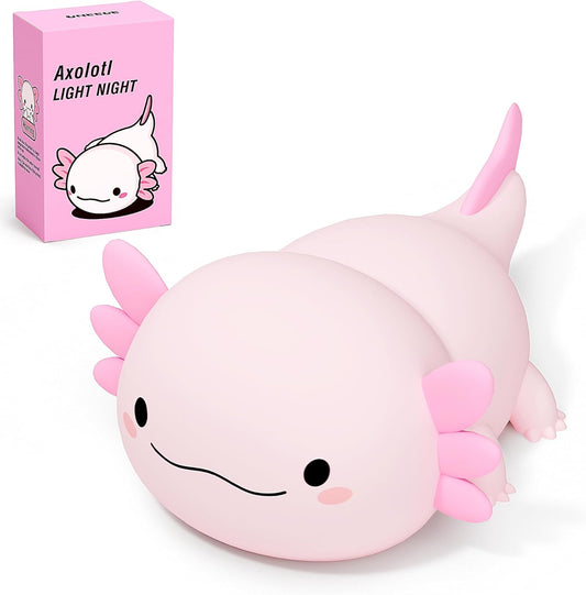 Cute Axolotl Silicone Touch Night Light
