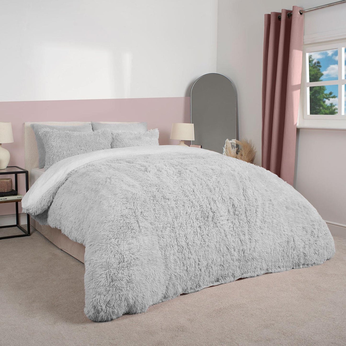Teddy Duvet Cover Set Bedding Soft Fleece Faux Fur Shaggy Fluffy Cosy Quilt Warm