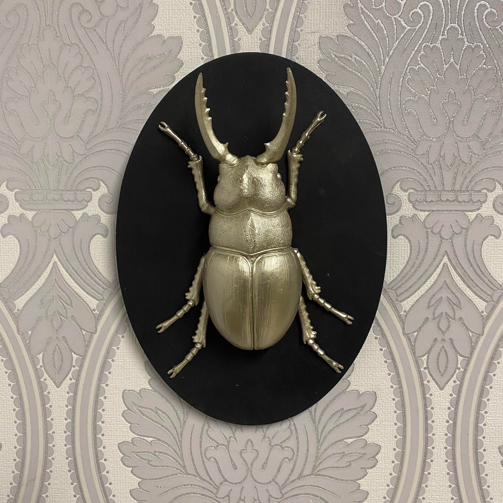 Insect Wall Decor Art on Wood Board, Nature-Inspire