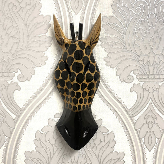 Wooden Zebra Giraffe Animal Head Home Wall Decoration 30Cm Christmas Gift