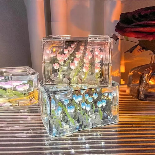 DIY Tulip Flower Cube Night Light Kit