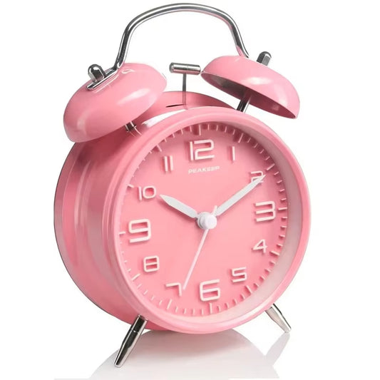 4'' Twin Bell Loud Alarm Clock with Backlight