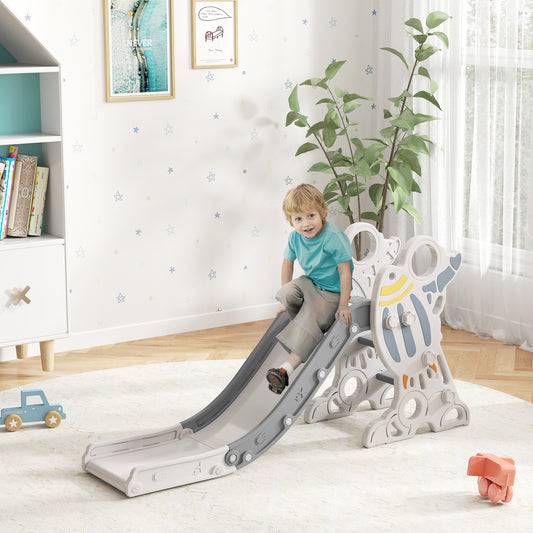 Kids Slide Indoor Freestanding Baby Slide Space Theme for Ages 1.5-3 Years