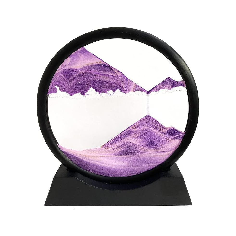 3D Moving Sand Hourglass Decor