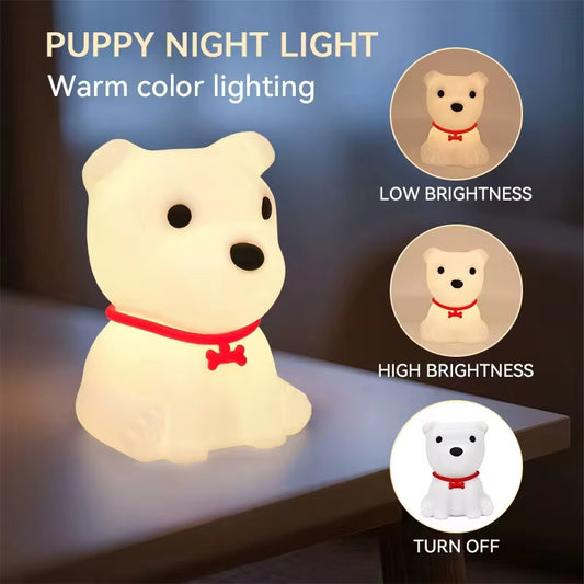 Puppy Touch-Control Rechargeable Night Light