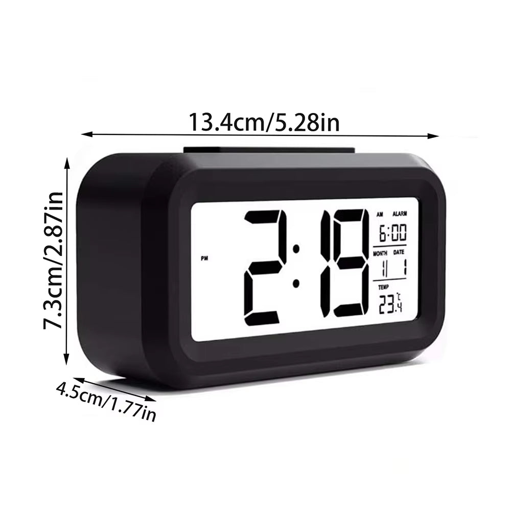 Digital Alarm Clock with Temperature Display