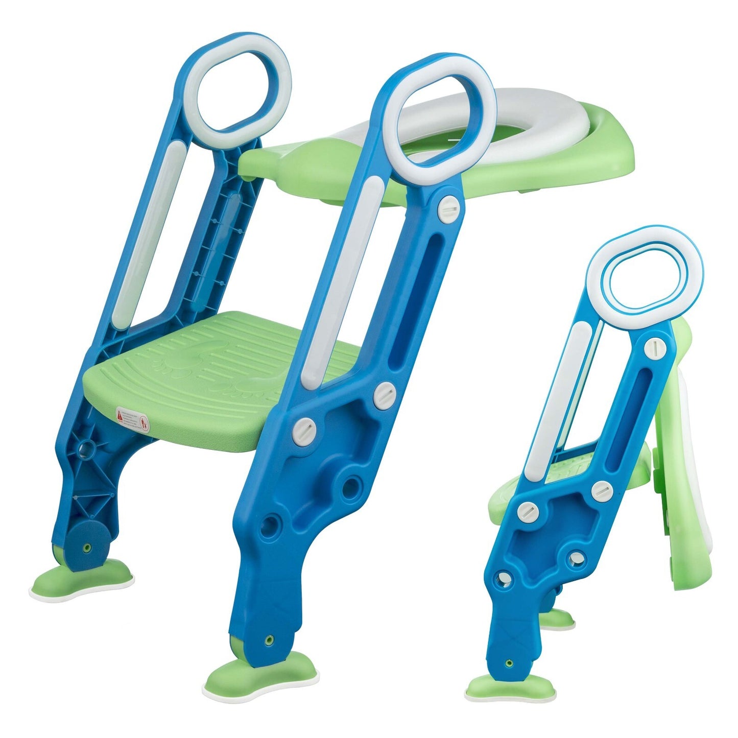 Children Toilet Seat & Ladder Toddler Training Step up Easy Fold down for Kids