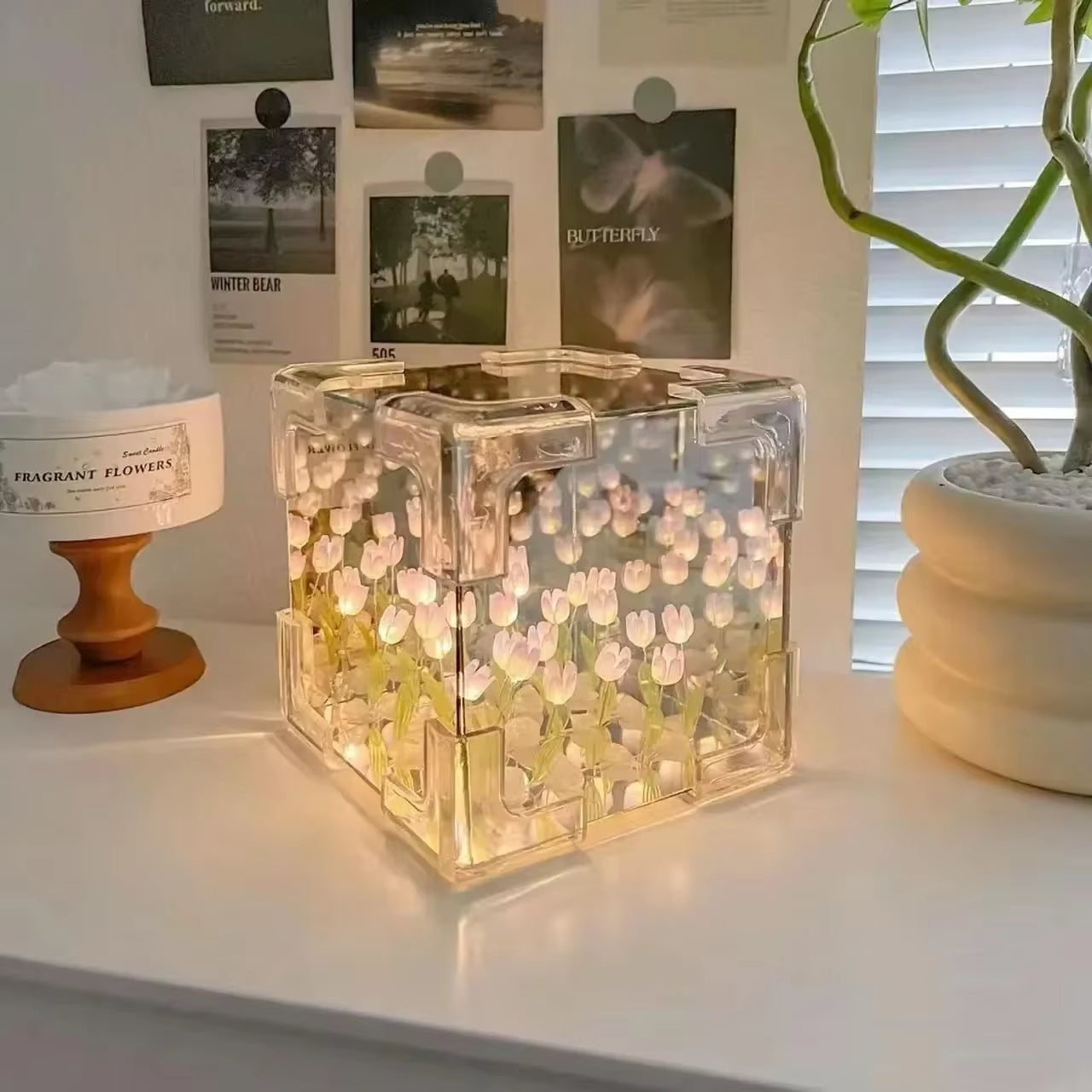DIY Tulip Flower Cube Night Light Kit
