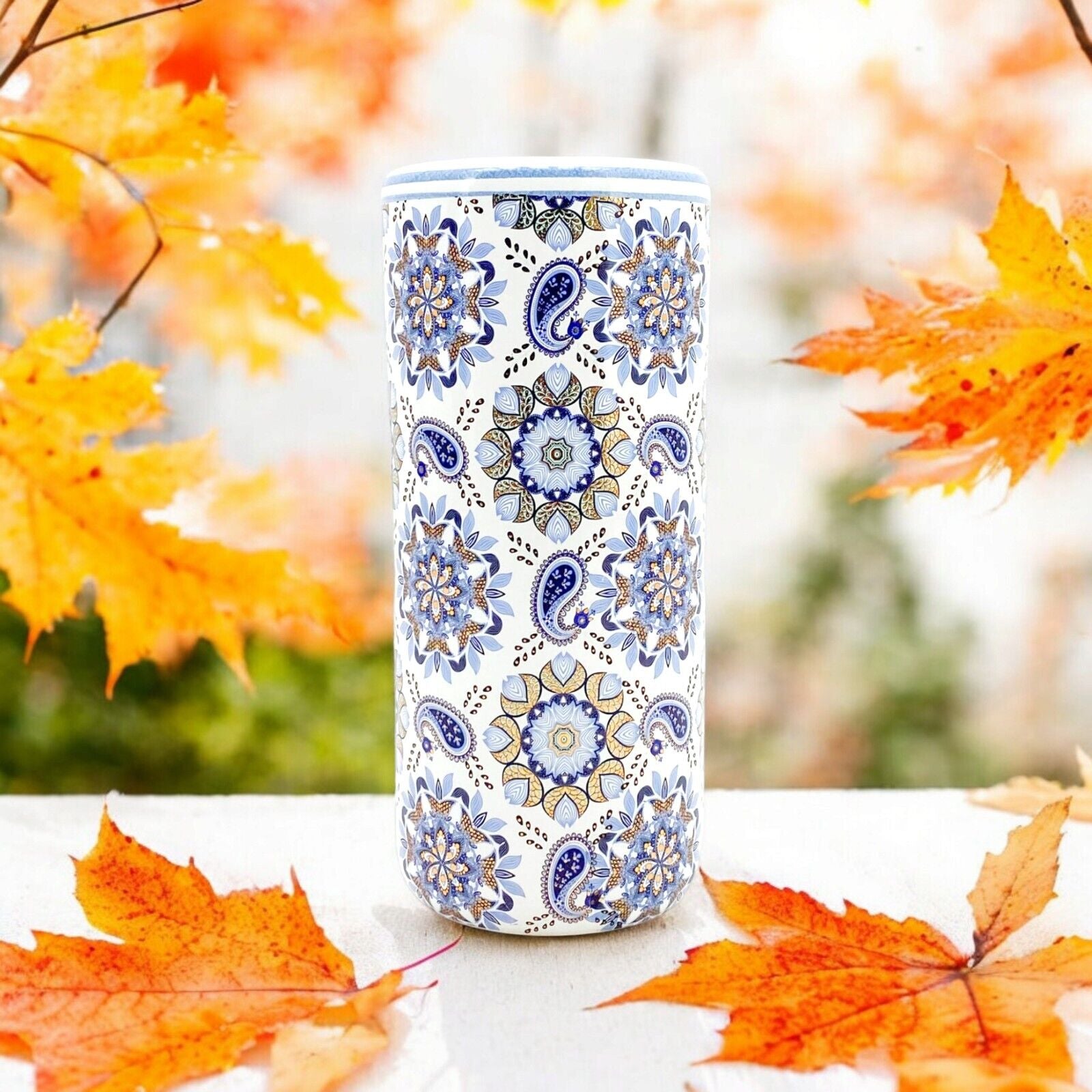 Classic Ceramic Multicolour Umbrella round Stand Perfect for Office, Home Decor