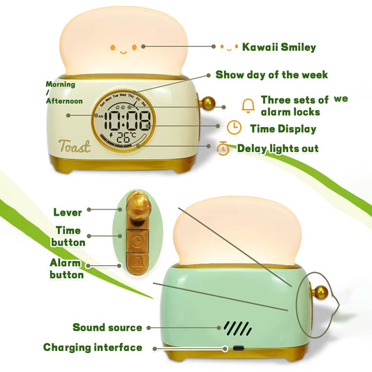 Kids LED Alarm Clock with Night Light