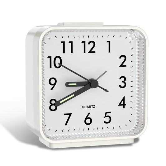 ORIA Small Analog Bedside Alarm Clock