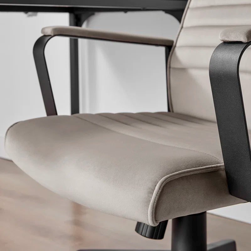 Alexas Luxury Velvet Home Office Chair - Ergonomic Adjustable Supporting Modern Design