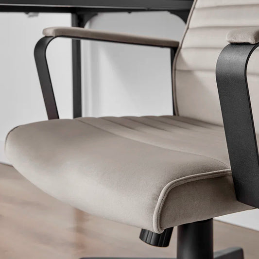 Alexas Luxury Velvet Home Office Chair - Ergonomic Adjustable Supporting Modern Design