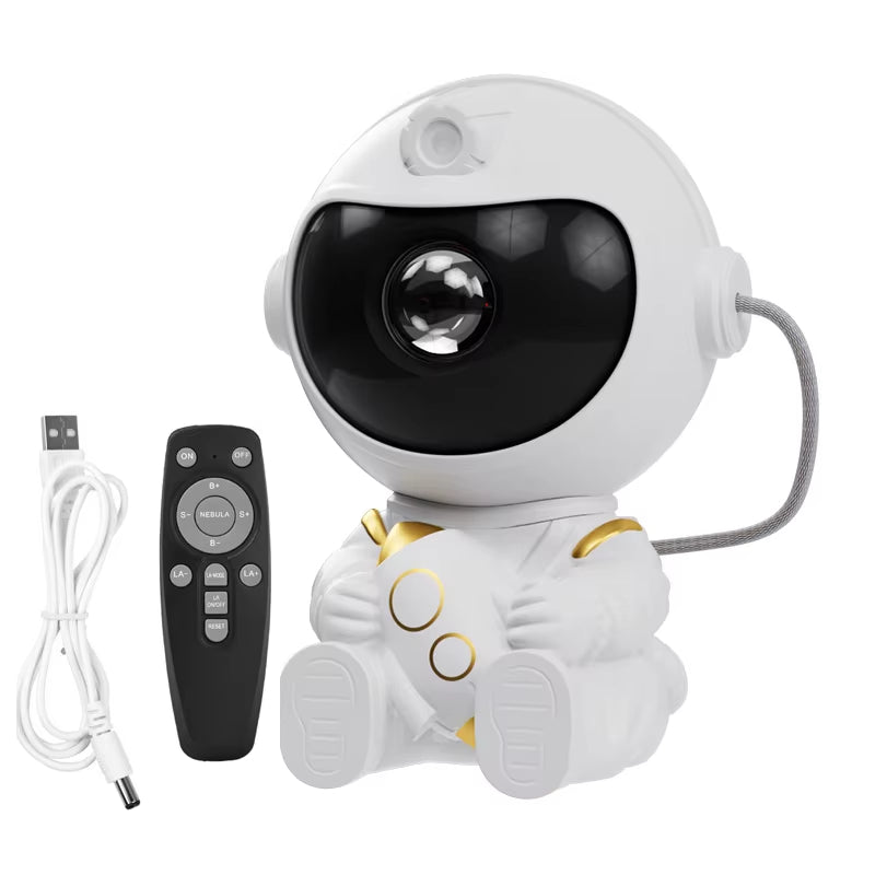 LED Astronaut Galaxy Star Projector Night Light