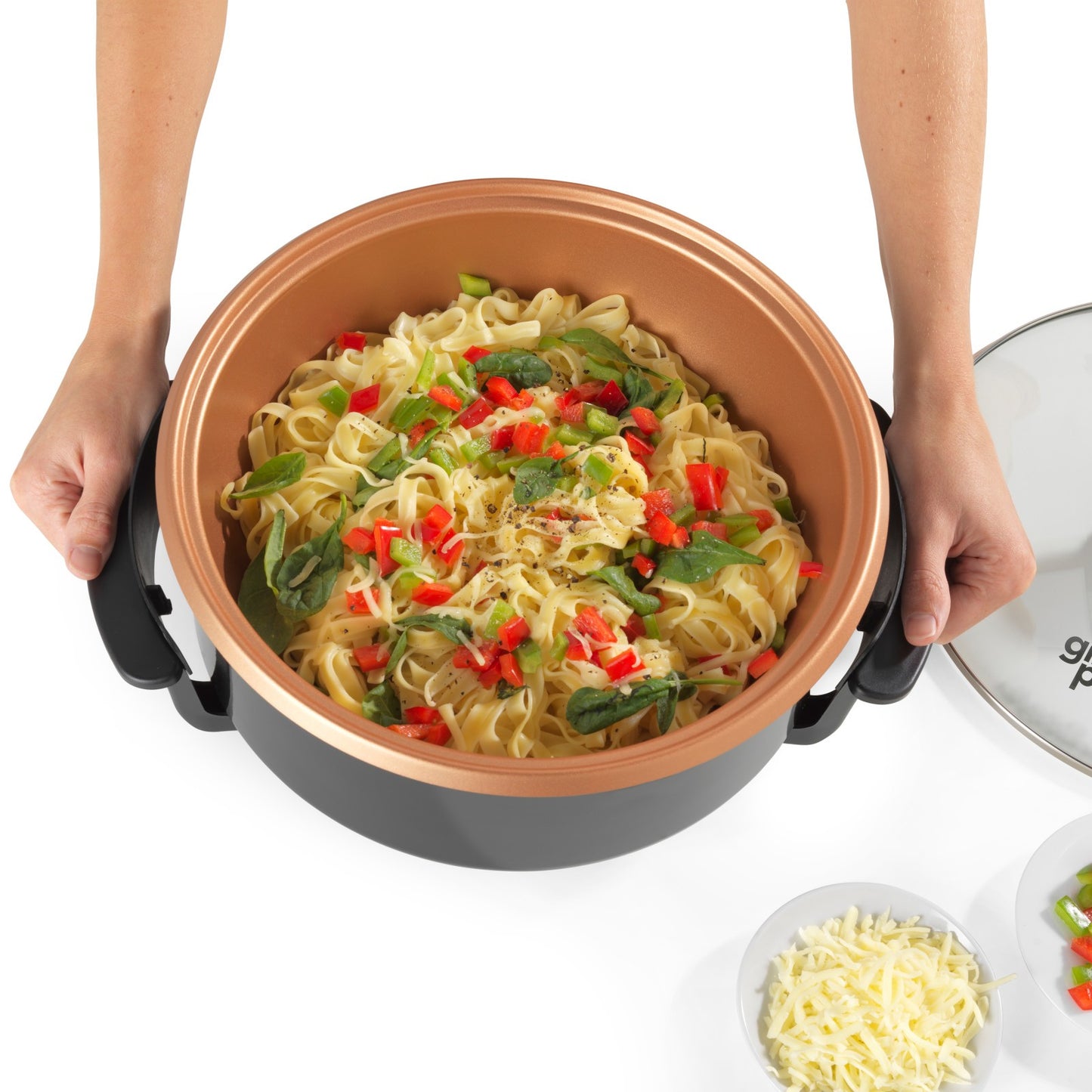 Electric Multi Cooker Non-Stick Cooking Pan Skillet Meal Maker Giles & Posner