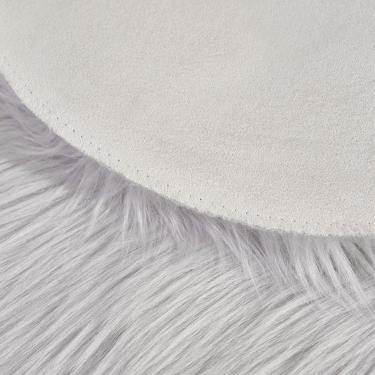Sienna Heart Shaped Rug Faux Sheepskin Fur Fluffy Fleece Bedroom Home Carpet Mat