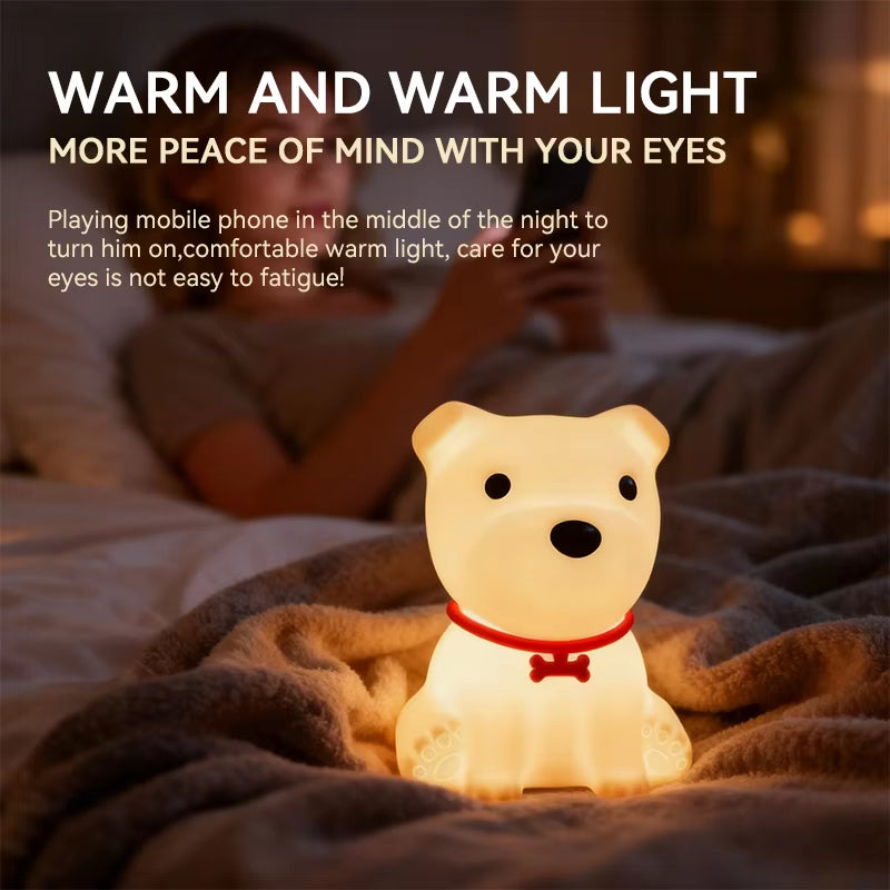 Puppy Touch-Control Rechargeable Night Light