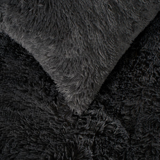 Teddy Duvet Cover Set Bedding Soft Fleece Faux Fur Shaggy Fluffy Cosy Quilt Warm
