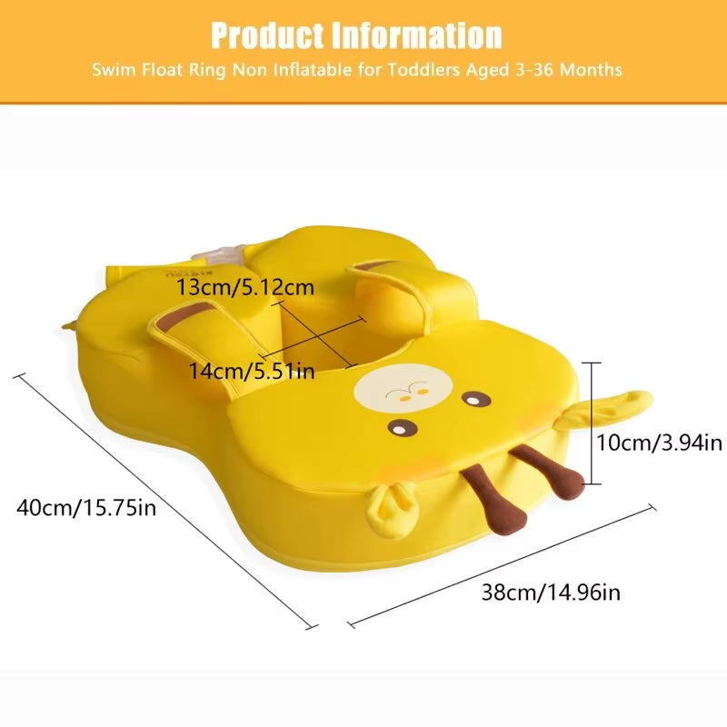 Baby Pool Float Non-Inflatable Swim Ring for Toddlers 6-36 Months Safety UK