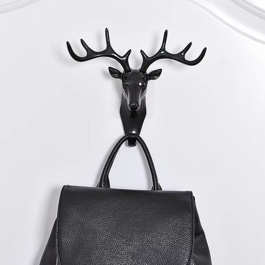 Vintage Deer Antler Wall Hook Rack