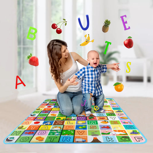 200X180CM KIDS CRAWLING 2 SIDE PLAY MAT EDUCATIONAL GAME SOFT FOAM PICNIC CARPET