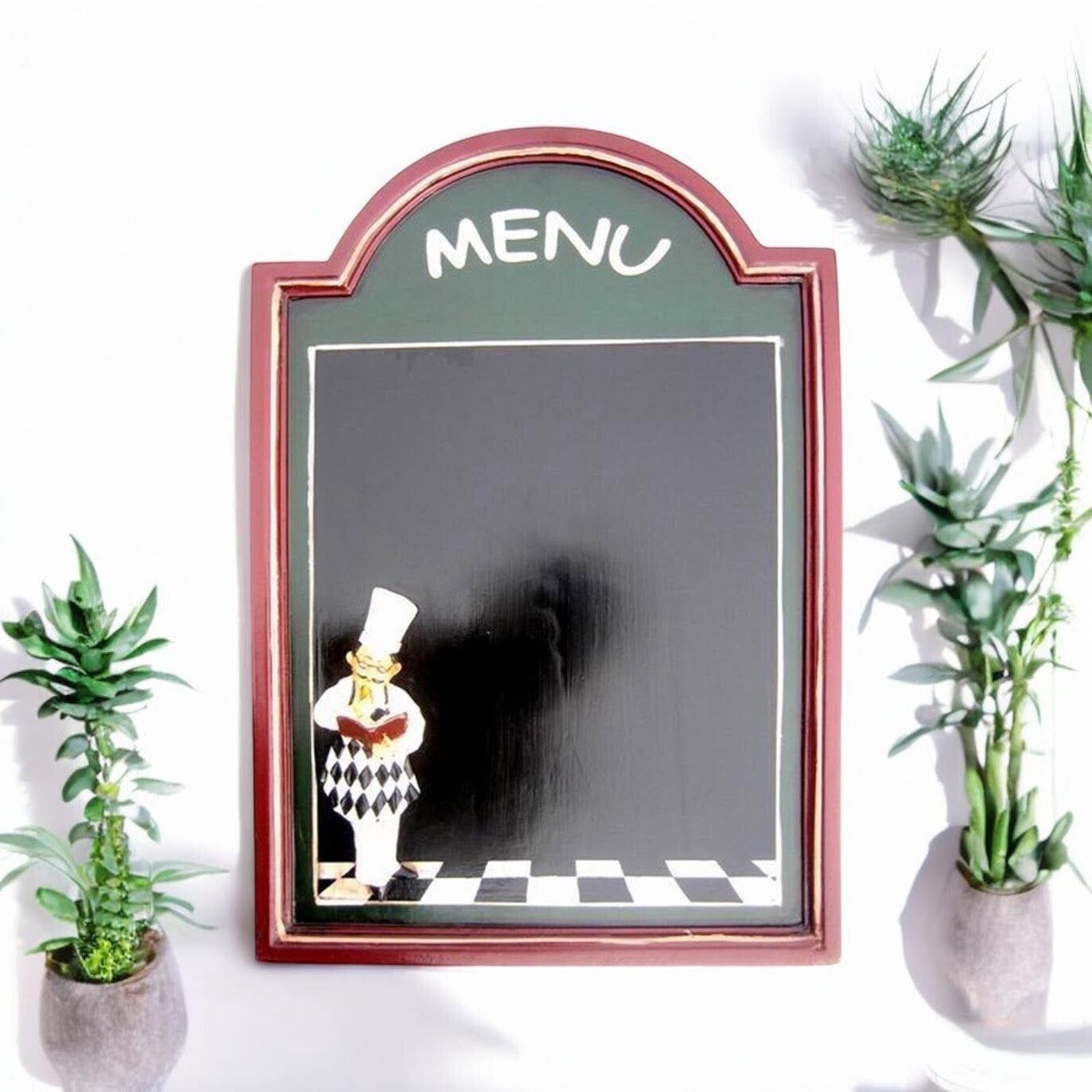 Chef Chalk Board Memo Menu for Kitchen Bistro Restaurant : 60 Cm X 40 Cm