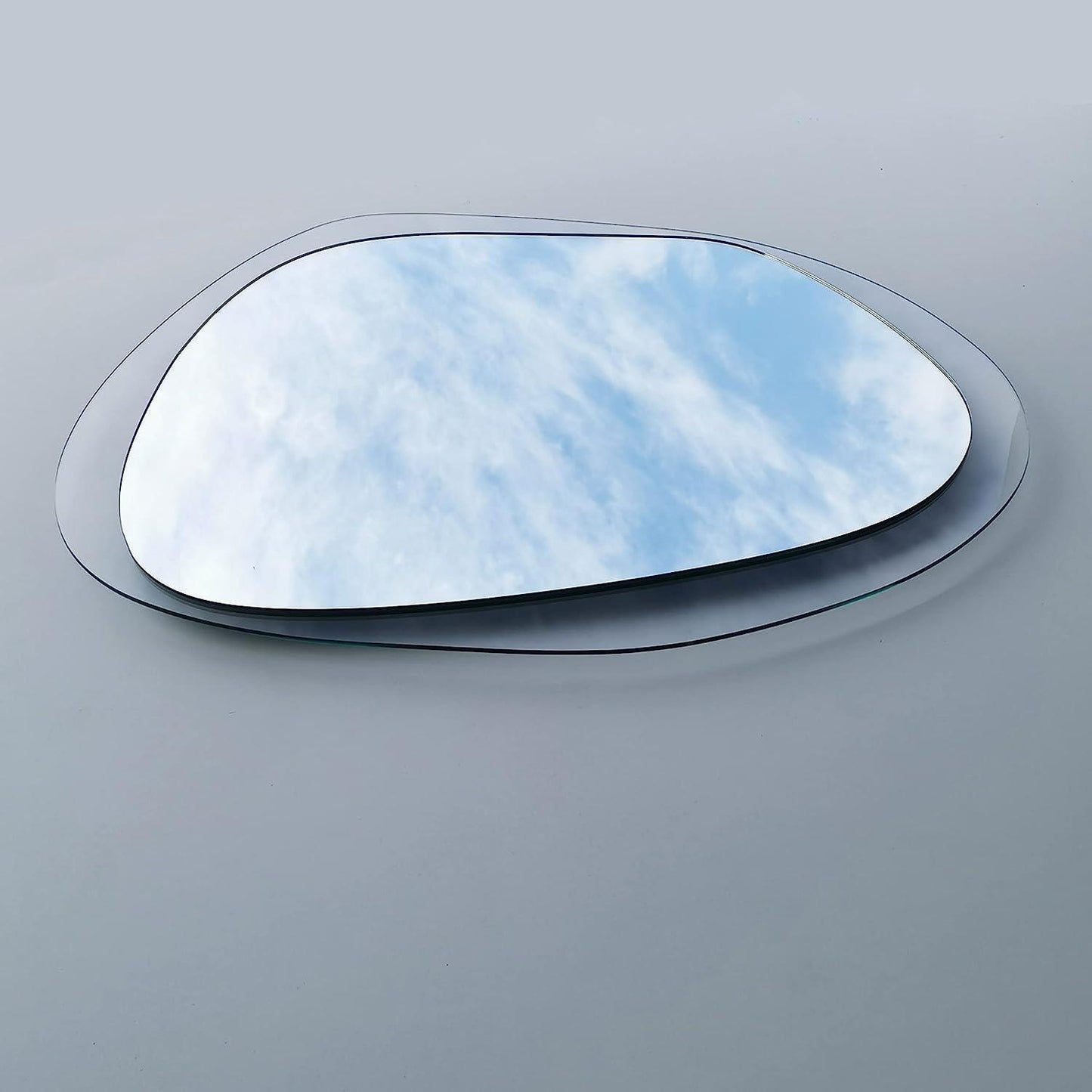 Wall Mirror with Clear Rear Glass Gozos Modern Industrial Marzagon Mirror