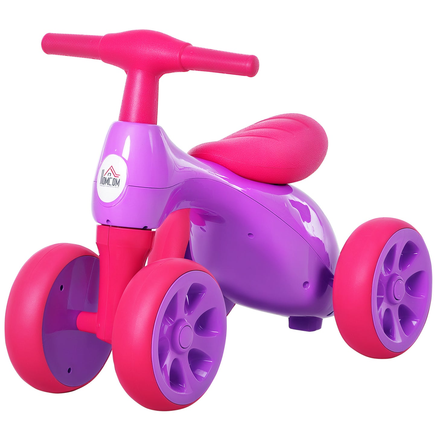 Baby Balance Bike Toddler Safe Training 4 Smooth Rubber Wheels W/Storage Bin