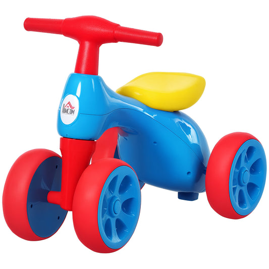 Baby Balance Bike Toddler Safe Training 4 Smooth Rubber Wheels W/Storage Bin