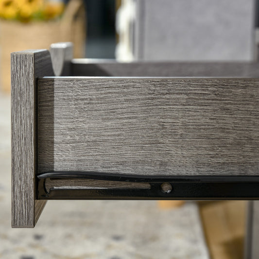Bedroom Accent End Table with Shelf and Drawer