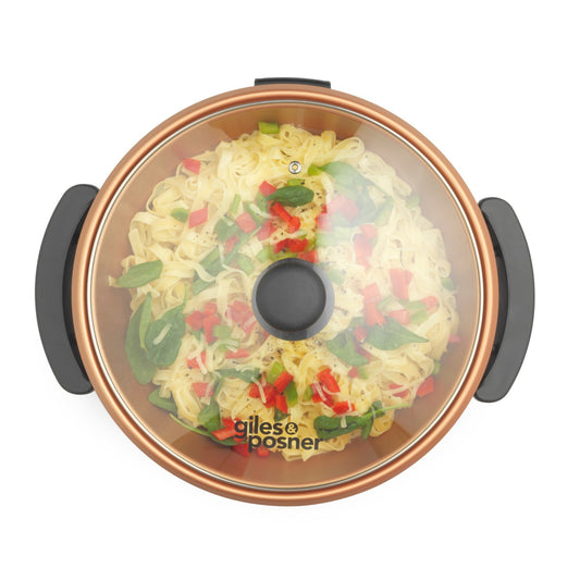 Electric Multi Cooker Non-Stick Cooking Pan Skillet Meal Maker Giles & Posner