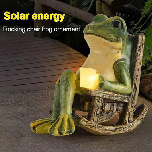 Add Garden Charm – Solar Frog Light