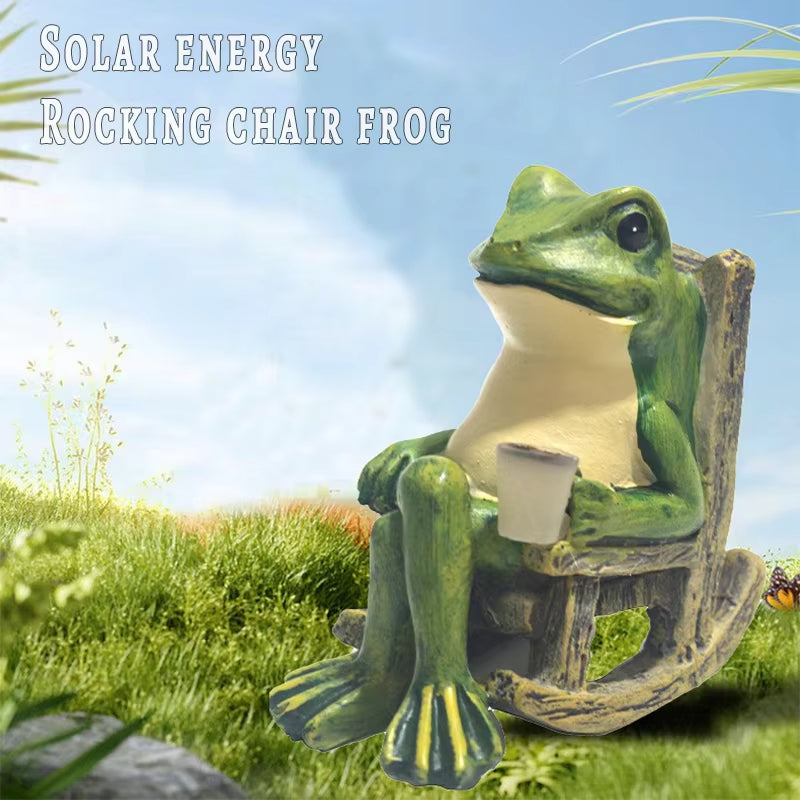 Add Garden Charm – Solar Frog Light