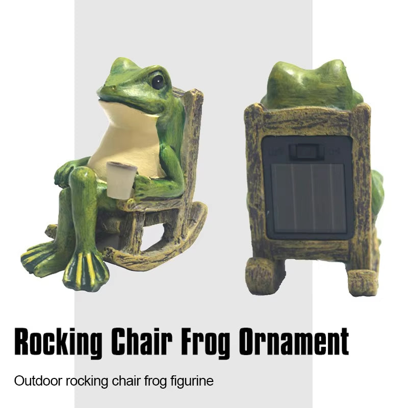 Add Garden Charm – Solar Frog Light