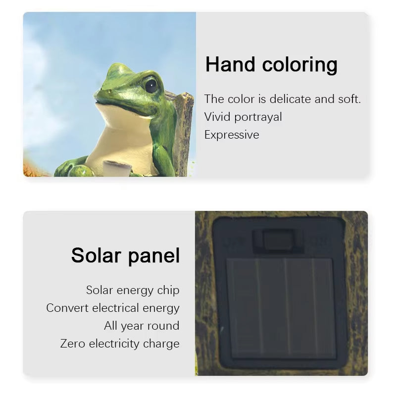 Add Garden Charm – Solar Frog Light
