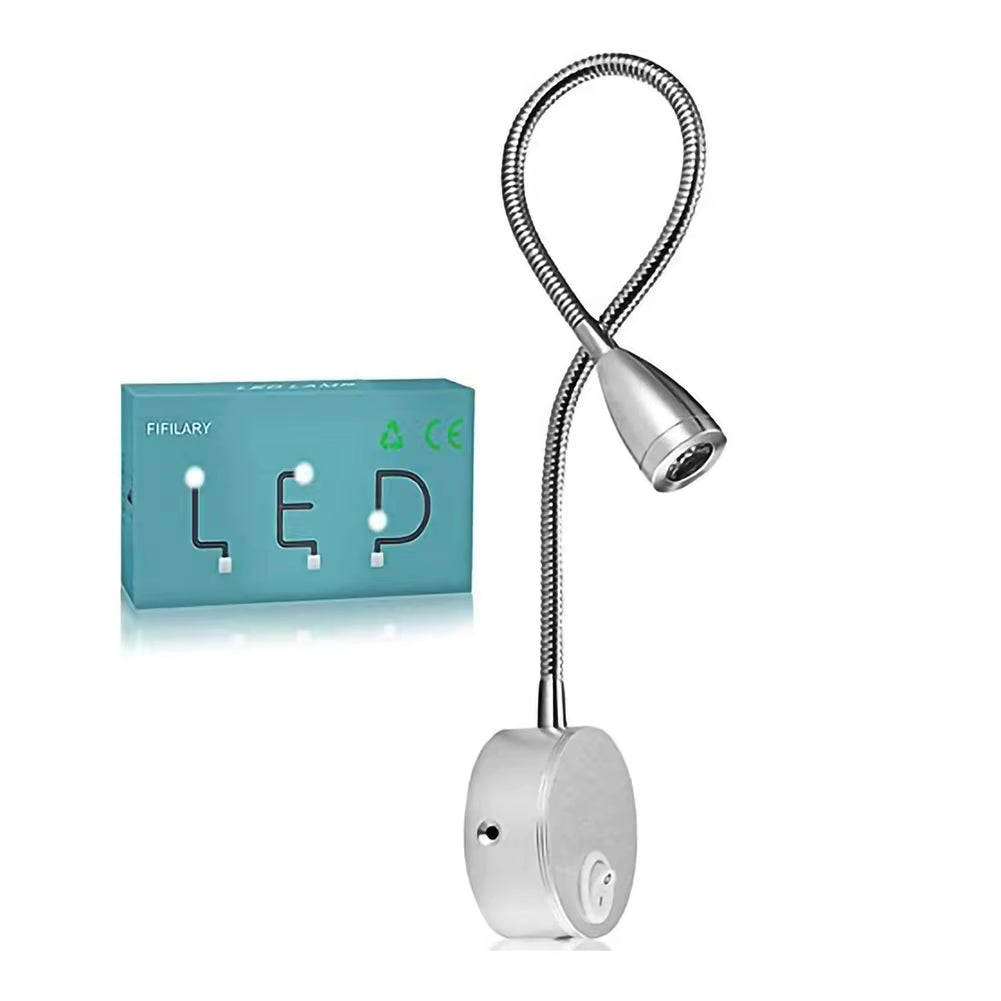 Adjustable Gooseneck LED Wall Reading Lamp