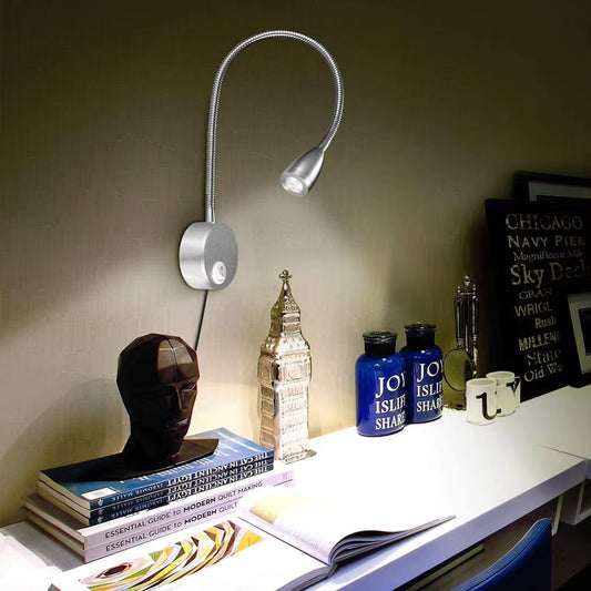 Adjustable Gooseneck LED Wall Reading Lamp