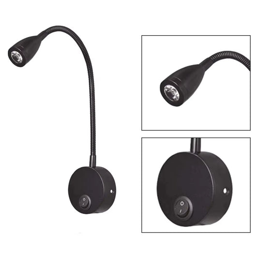 Adjustable Gooseneck LED Wall Reading Lamp
