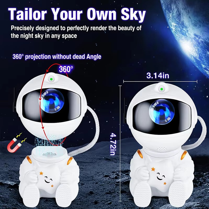 Astronaut Galaxy Star Projector Night Light