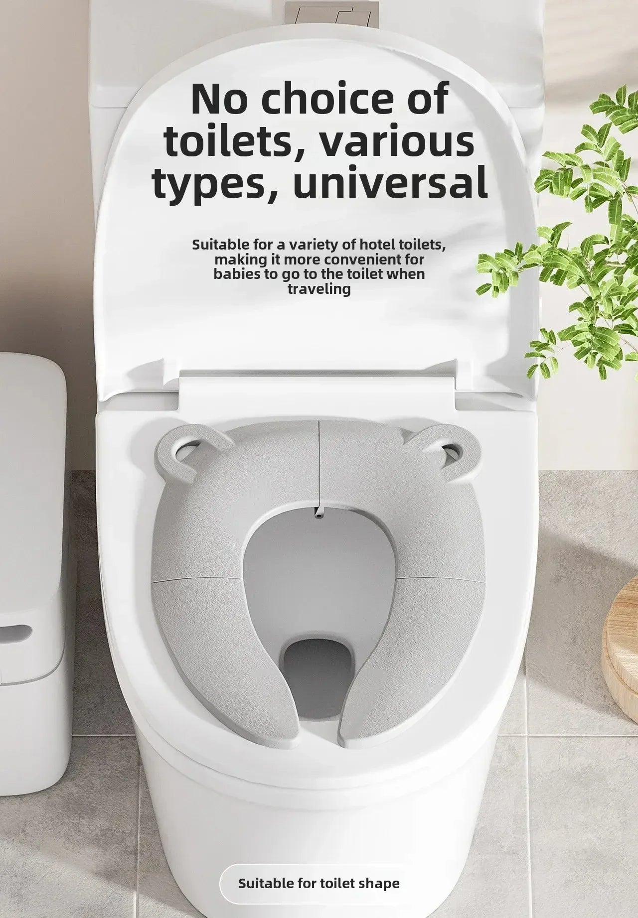 Baby Cartoon Portable Folding Toilet Seat for Travel