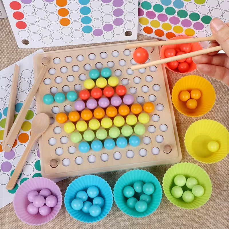 Boost Brain Skills Montessori Beads Game