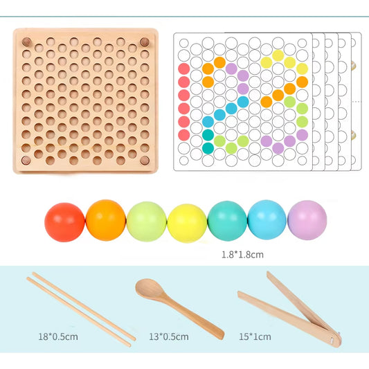 Boost Brain Skills Montessori Beads Game