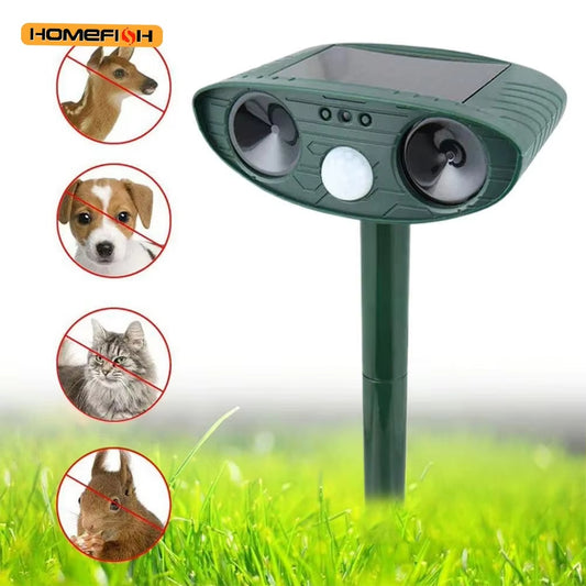 Solar Ultrasound Animal Repeller