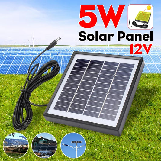 Charge Anywhere – 5W 12V Solar Panel