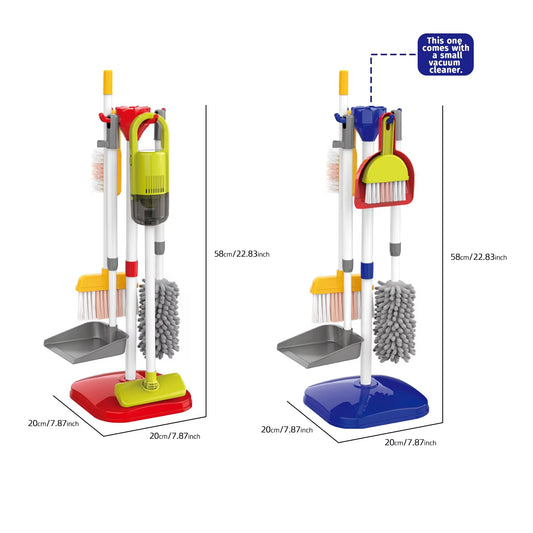 Children’s Pretend Cleaning Toy Set with Vacuum and Tools