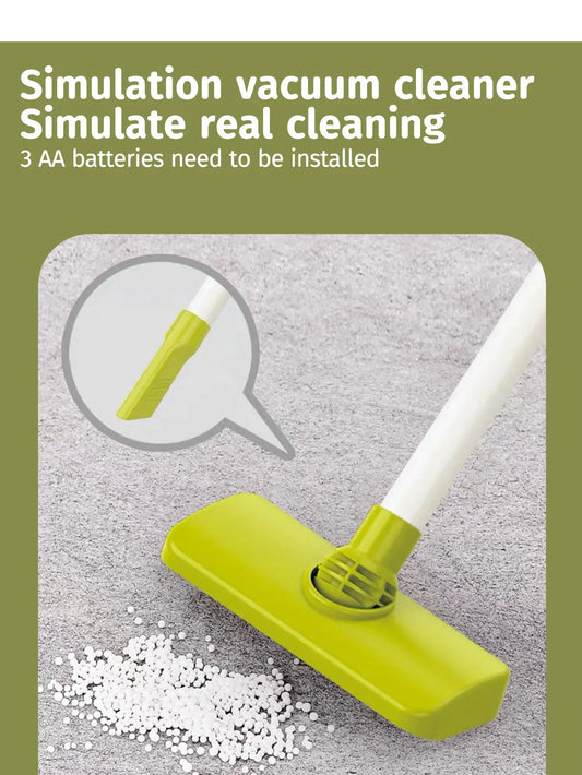 Children’s Pretend Cleaning Toy Set with Vacuum and Tools