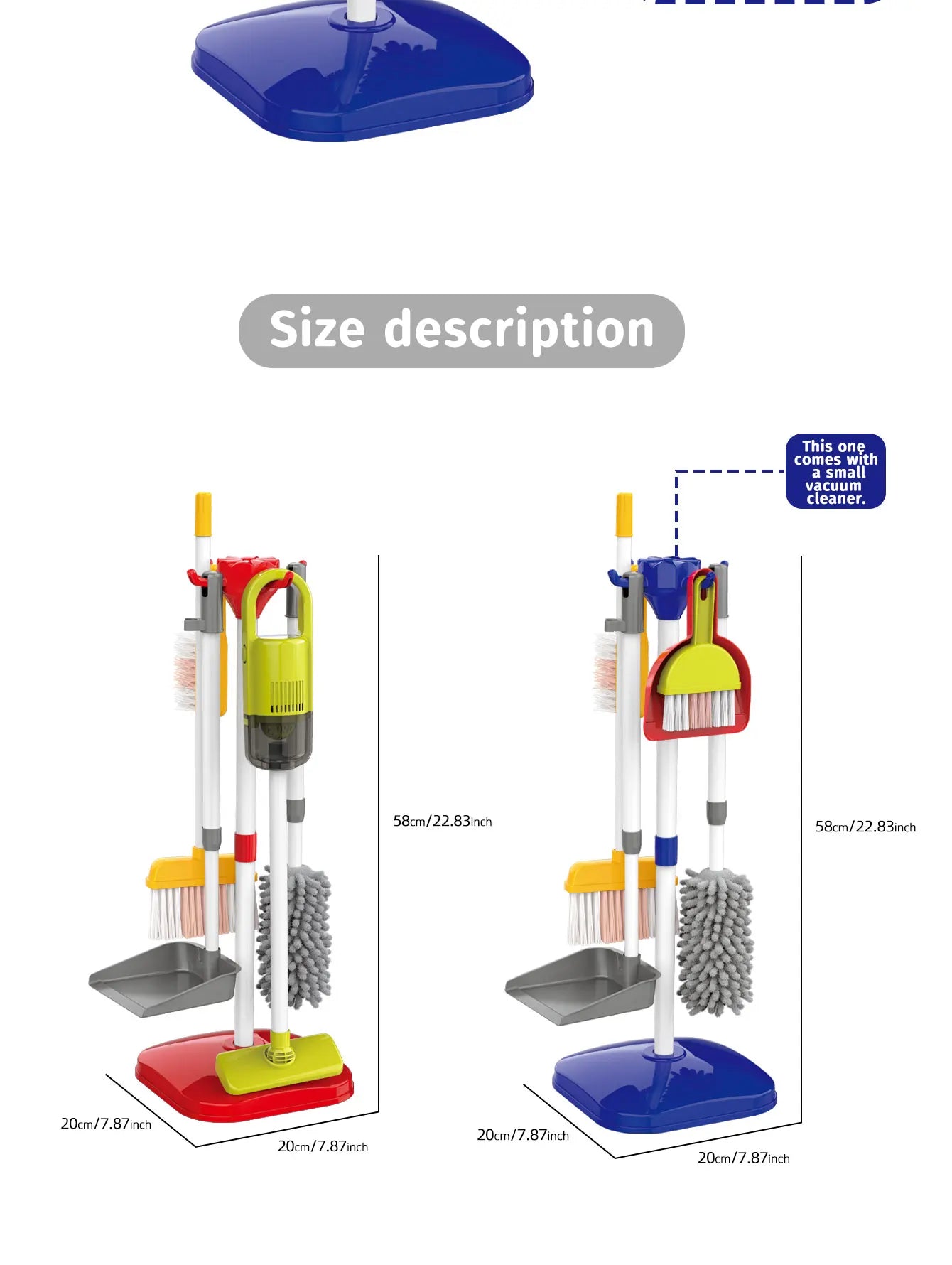 Children’s Pretend Cleaning Toy Set with Vacuum and Tools